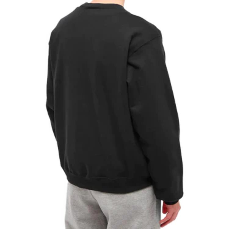 Shop 나이키 로고 프린트 크루넥 루즈핏 맨투맨 블랙 CQ4004-010