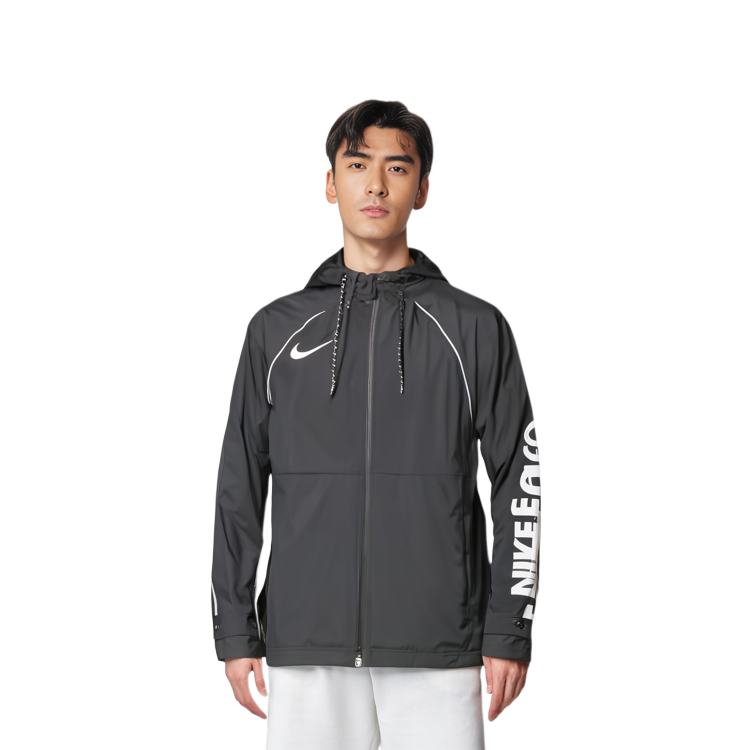 Nike Logo Print Hoodie Jacket Black AR8553-010 圖 6