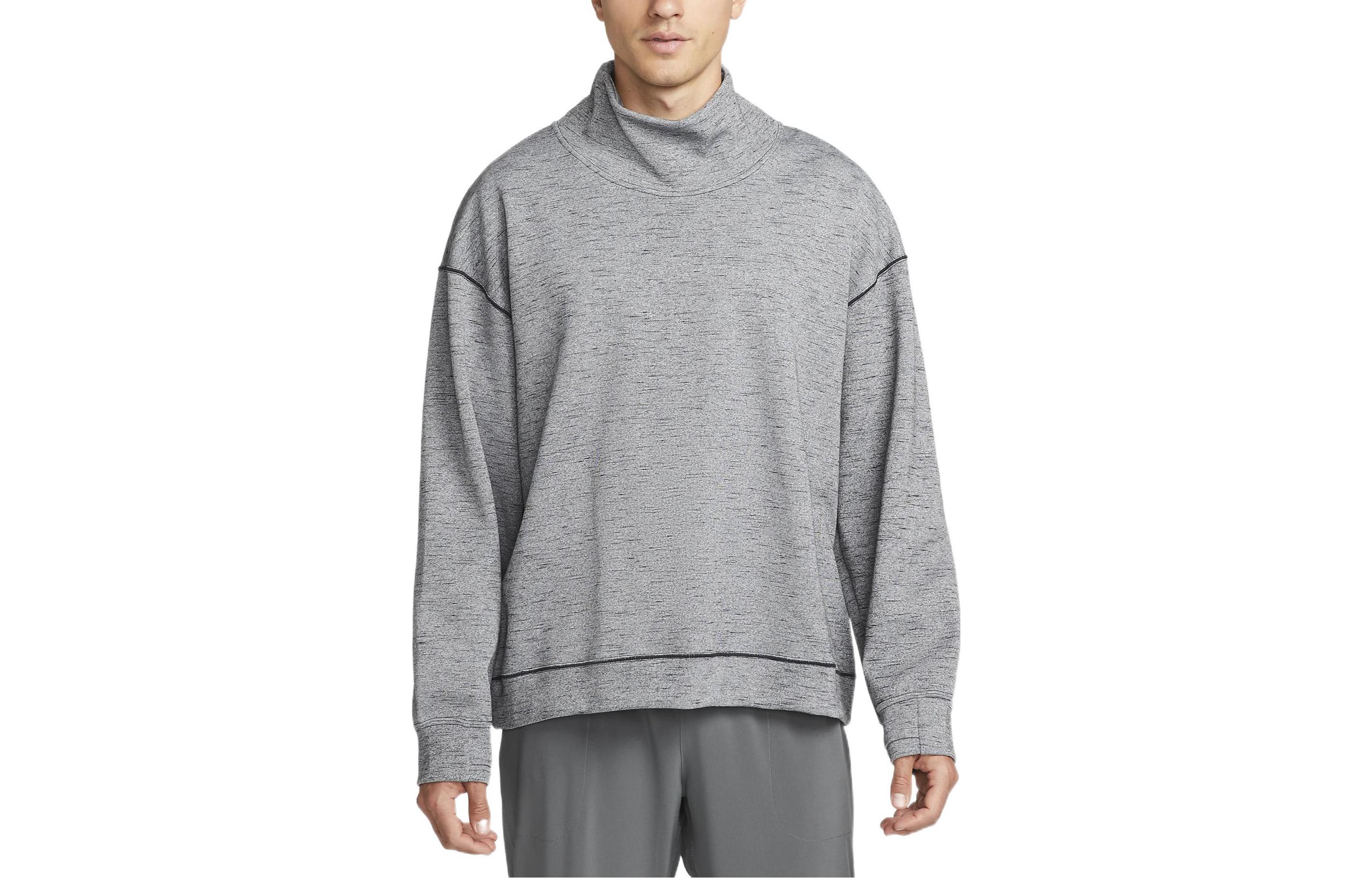 Nike Logo Print Long-Sleeve Sweatshirt Grey DM6550-010