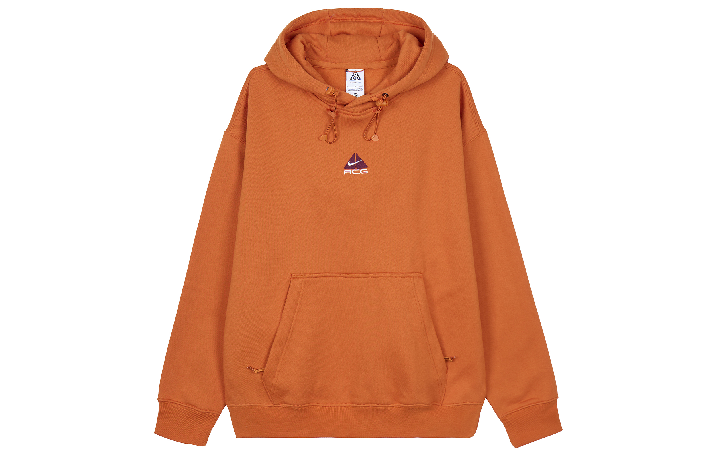Nike Logo Print Long Sleeve Hoodie Unisex - Orange DH3088-893 圖 2