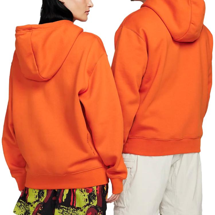 Nike Logo Print Long Sleeve Hoodie Unisex - Orange DH3088-893 圖 5