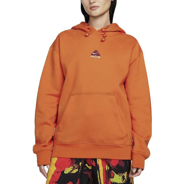 Nike Logo Print Long Sleeve Hoodie Unisex - Orange DH3088-893 圖 6