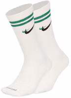 Nike Logo Print Quick-Dry Mid-Calf Socks Unisex White DQ9165-133 Nike Logo Print Quick-Dry Mid-Calf Socks Unisex White DQ9165-133