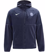 Nike Logo Print Zipper Hooded Multi-Pocket Jacket Navy Blue () DN3113-410 Nike Logo Print Zipper Hooded Multi-Pocket Jacket Navy Blue () DN3113-410