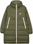 Order Nike Logo Printed Mid-Length Hooded Down Coat Winter Olive Green. DD6789-326