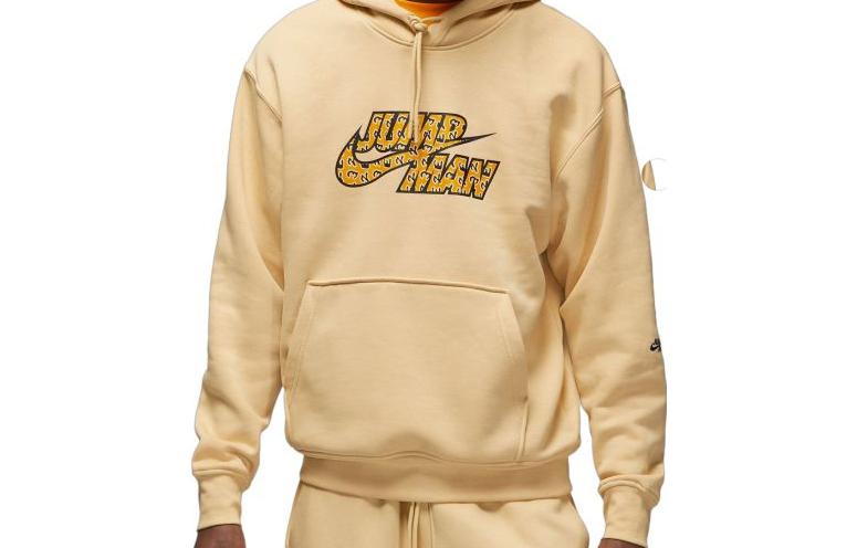 Nike Logo Printed Pullover Sweatshirt Yellow () DQ8037-252