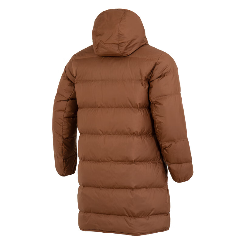 Lookbook Nike Jaket Tahan Air Cokelat dengan Logo dan Hoodie Ritsleting. DV1134-259