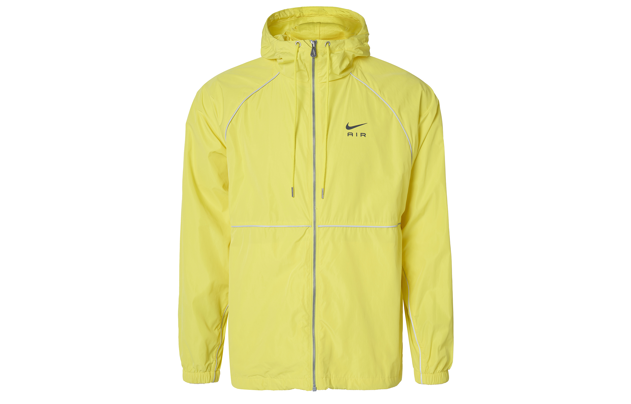 Nike Logo Printed Woven Windproof Hooded Zip Jacket Yellow () DQ4214-765