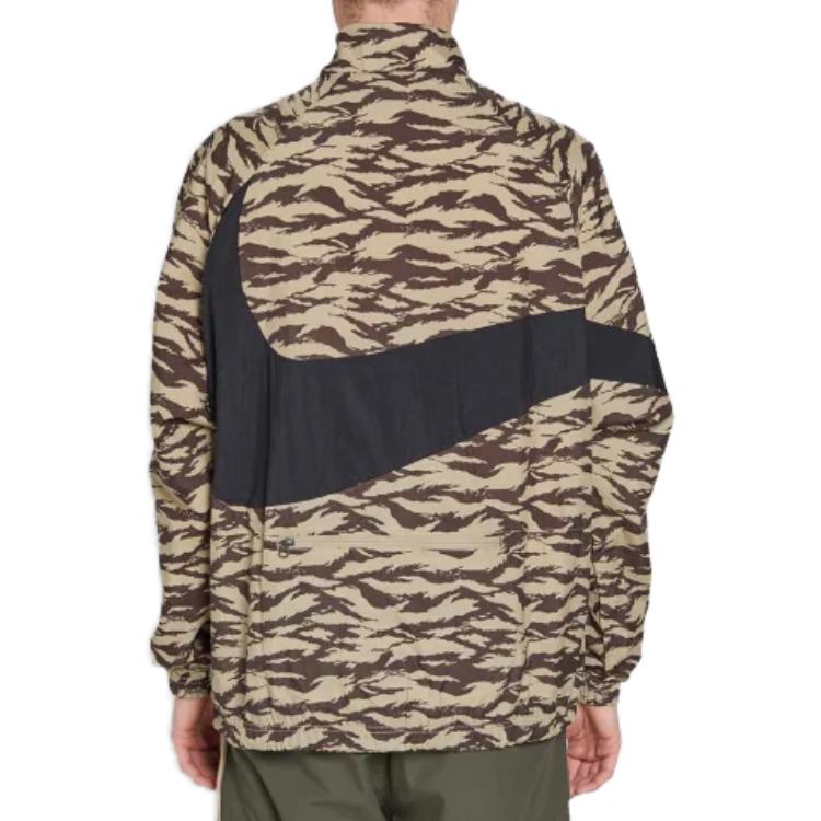 Nike Logo Stand Collar Long Sleeve Jacket Brown Men’s AO0862-235 圖 5