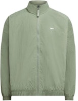 Nike Logo Stand Collar Zip-Up Jacket Green Long Sleeve Outerwear DQ5200-386 Nike Logo Stand Collar Zip-Up Jacket Green Long Sleeve Outerwear DQ5200-386
