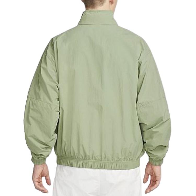 Purchase 耐克标志立领拉链夹克绿色长袖外套 DQ5200-386