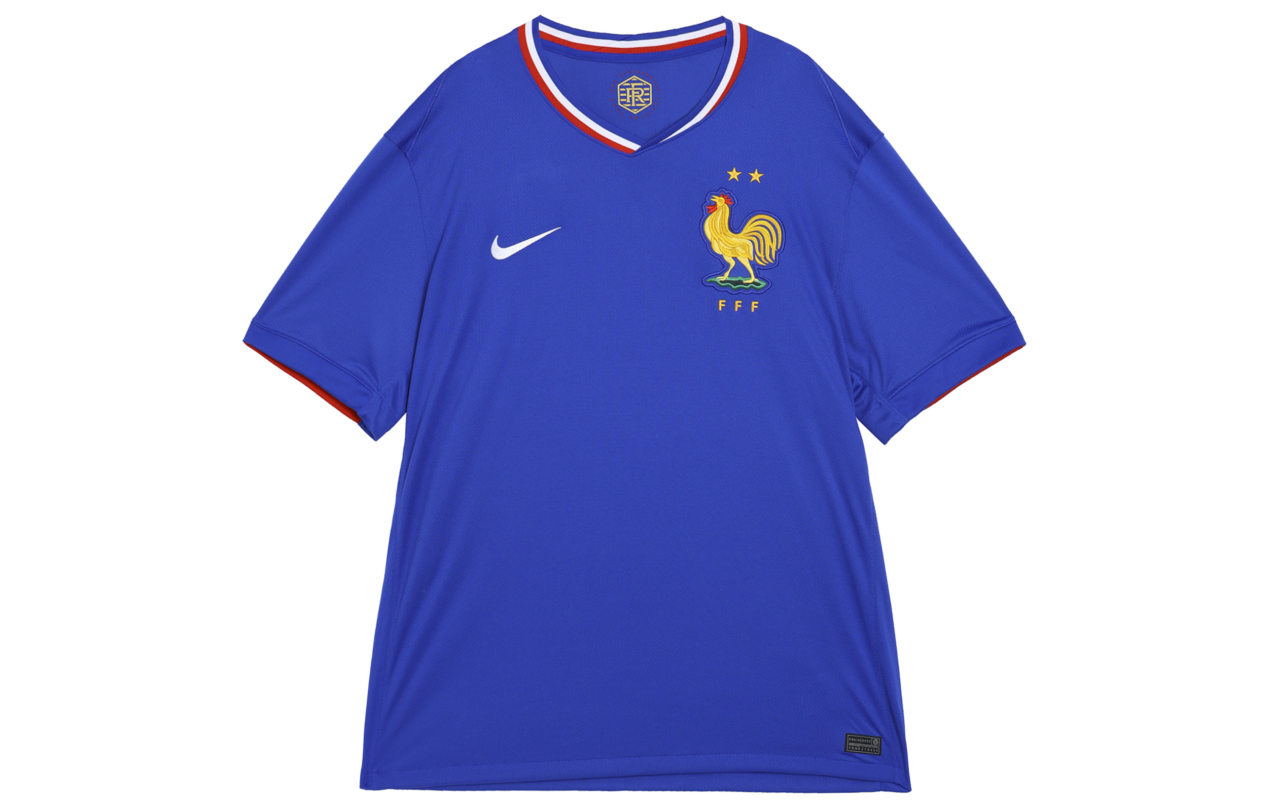 Nike Logo Striped V-Neck Short-Sleeve Soccer Jersey Blue FJ1259-452