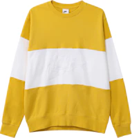 Nike Logo Vintage Colorblock Outdoor Sweatshirt Yellow - FB7849-709 Nike Logo Vintage Colorblock Outdoor Sweatshirt Yellow - FB7849-709