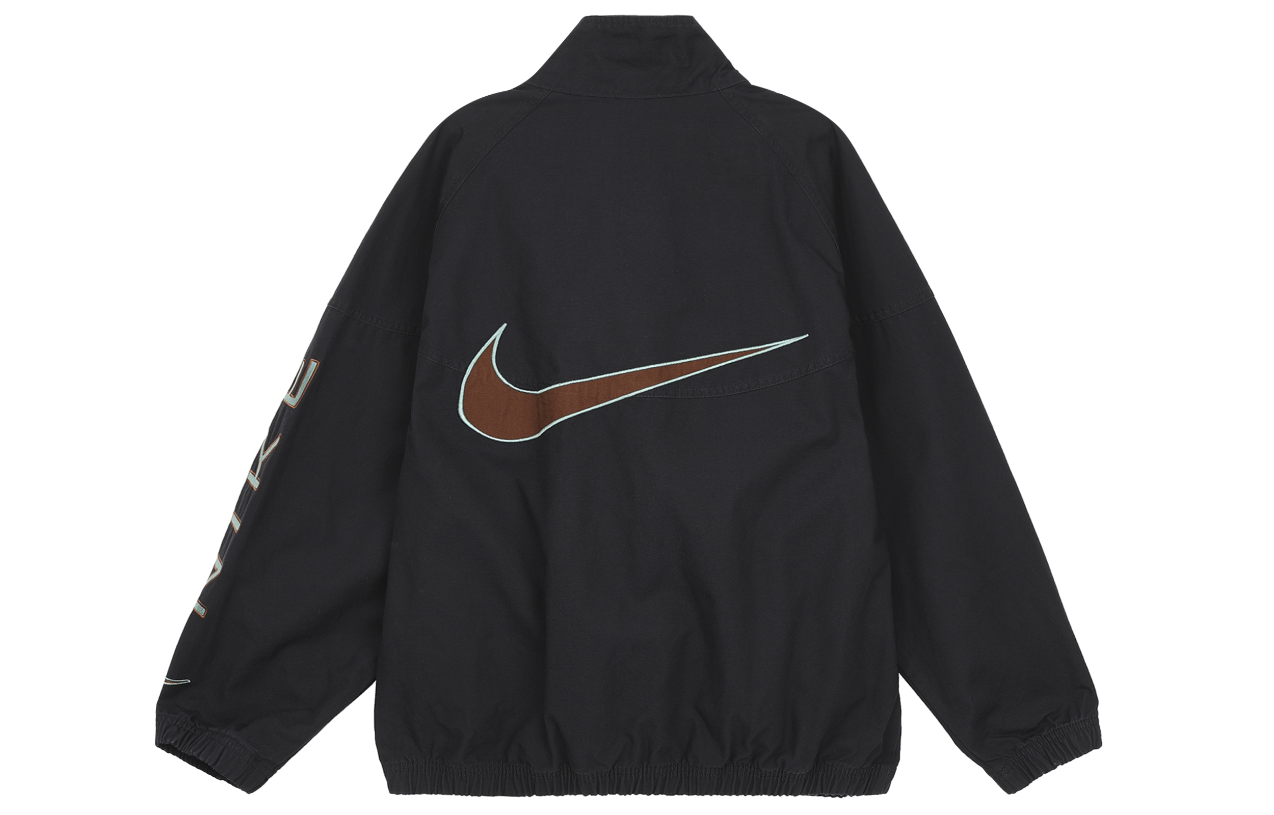 Lookbook Nike Logo Zip-Up Long-Sleeve Jacket Black FZ4727-010