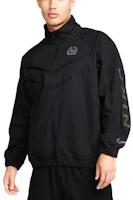 Shop Nike Logo Zip-Up Long-Sleeve Jacket Black FZ4727-010