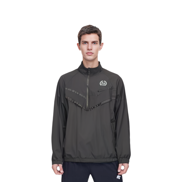 Sizing Nike Logo Zip-Up Long-Sleeve Jacket Black FZ4727-010