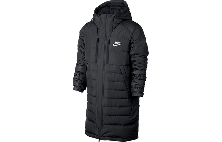 Nike Long Winter Black Down Coat 807394-011