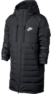 Nike Long Winter Black Down Coat 807394-011 Order Nike Long Winter Black Down Coat 807394-011