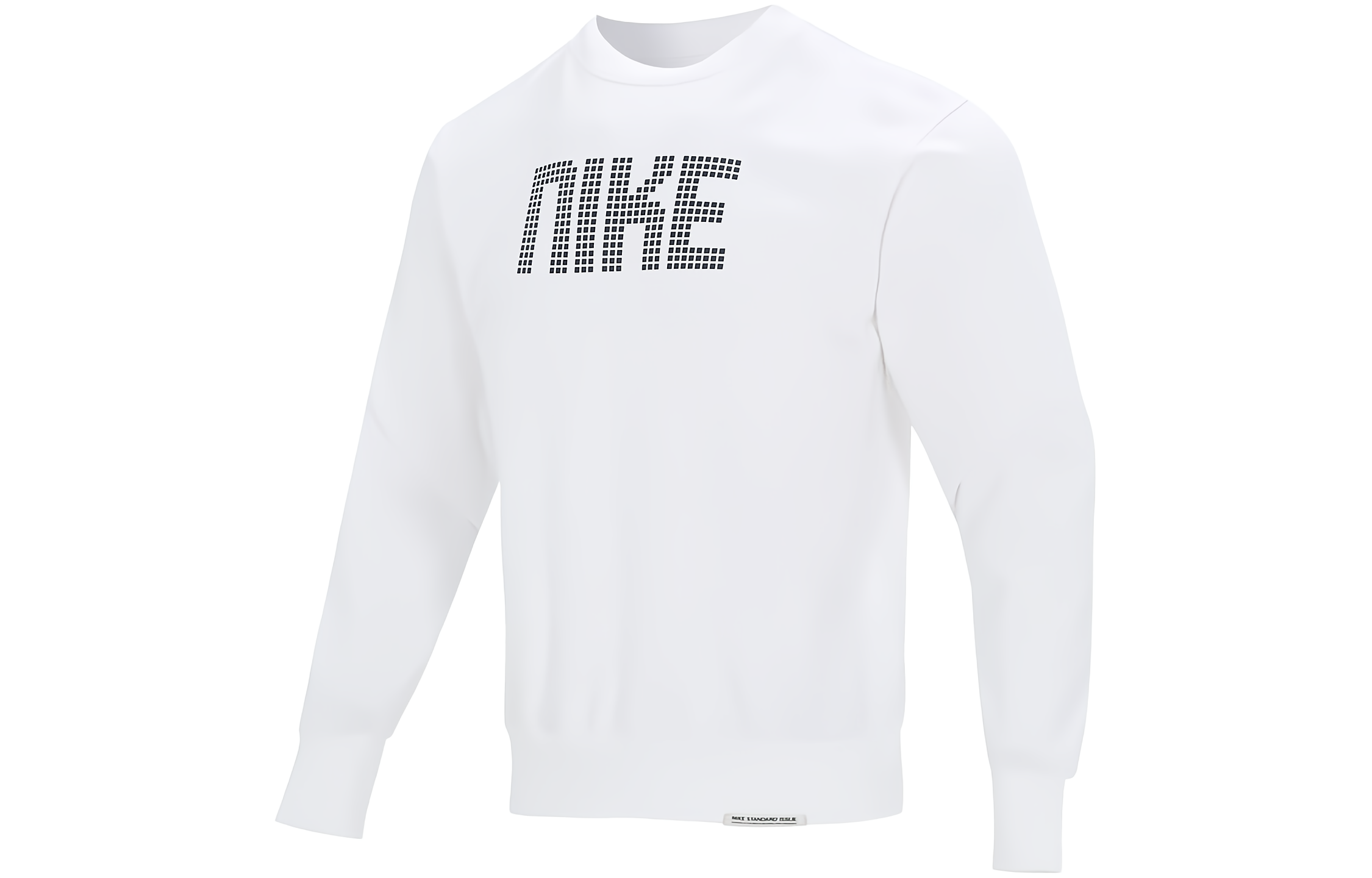 Nike Loose-Fit Alphabet Print Crewneck Sweatshirt White FD9744-100