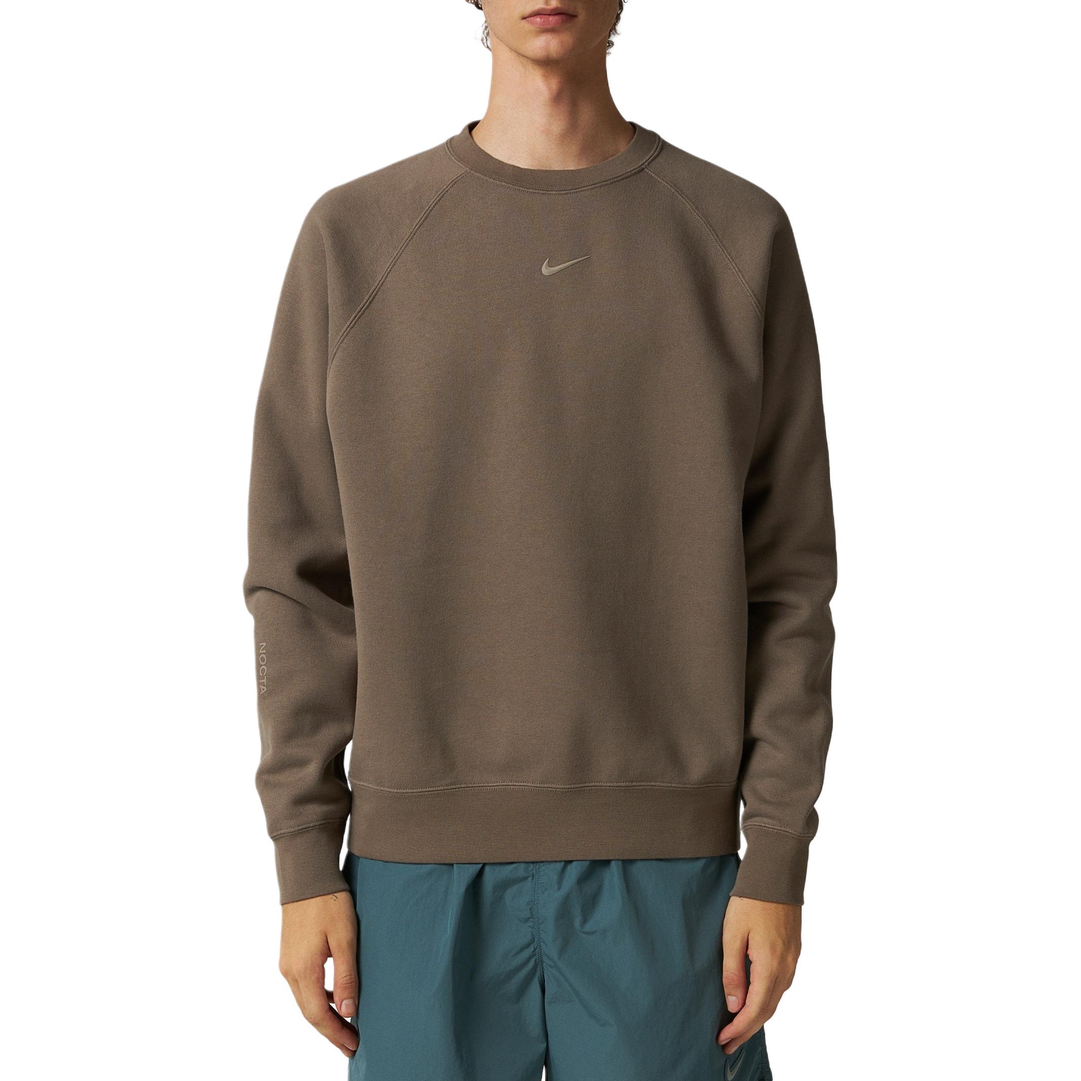 Nike Loose Fit Crewneck Long-Sleeve Sweatshirt Olive Gray FN8160-040 圖 4