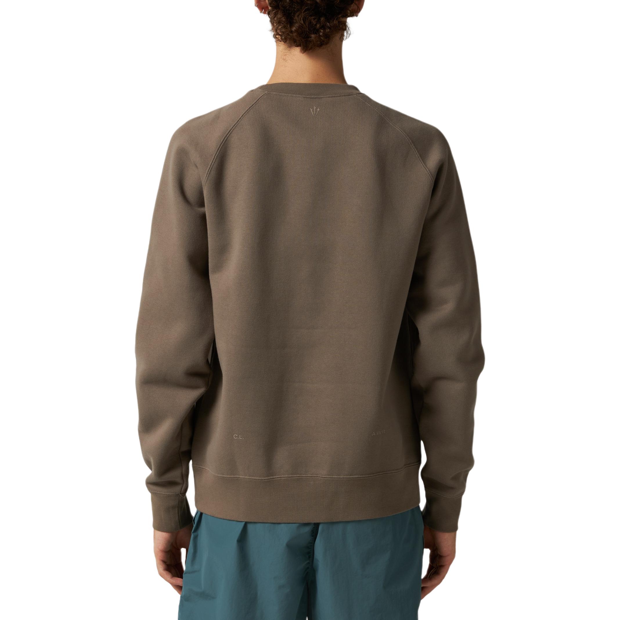 Nike Loose Fit Crewneck Long-Sleeve Sweatshirt Olive Gray FN8160-040 圖 5