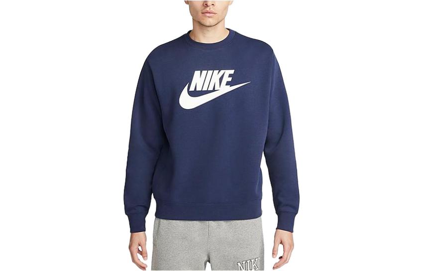 Nike Loose Fit Logo Graphic Crewneck Sweatshirt Blue Colorway DQ4912-410