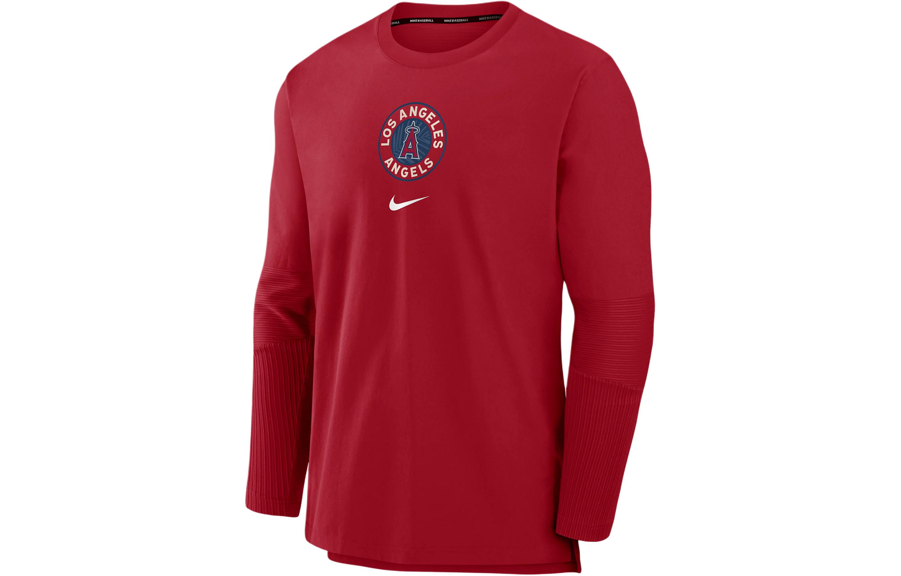 Nike Los Angeles Angels City Connect Pullover Jacket Red Baseball Apparel 015C163NANG-FFM