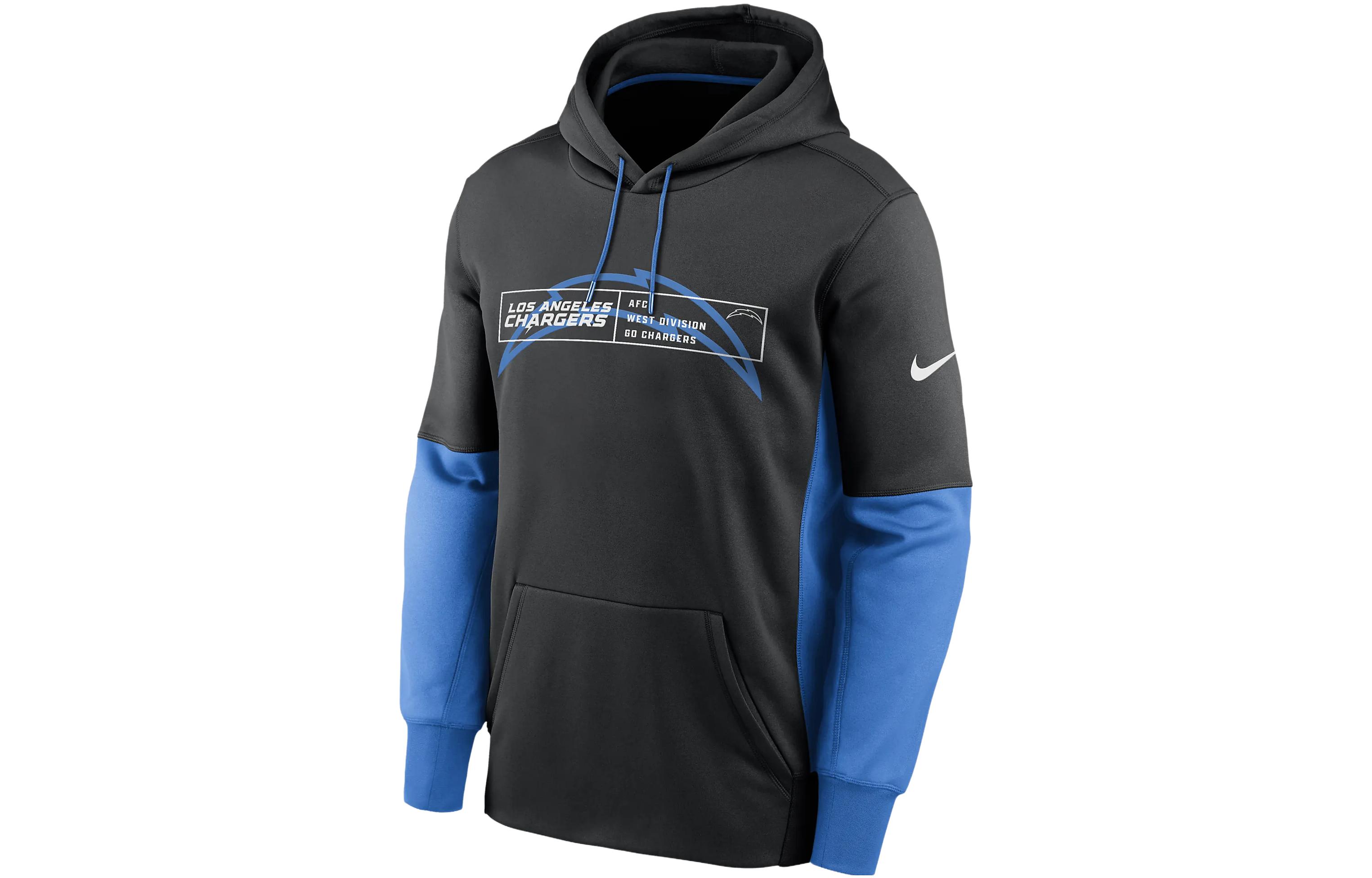 Nike Los Angeles Chargers Color Block Pullover Hoodie Black - 011S10JZ97-05K