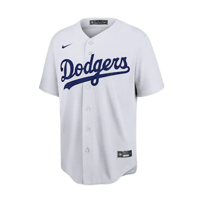 Nike Los Angeles Dodgers Replica Player Baseball Retro Jersey Tee Men White WHLD7B35
