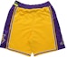 Lookbook Nike Los Angeles Lakers Breathable Mid-Rise Basketball Shorts Yellow AJ9170-728