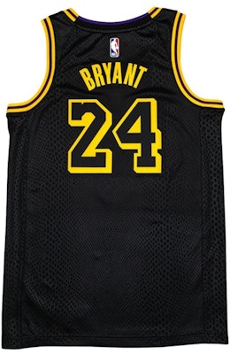 Nike Los Angeles Lakers Kobe Bryant Black Mamba City Edition Swingman Jersey Black/Gold (2020) Buy Nike Los Angeles Lakers Kobe Bryant Black Mamba City Edition Swingman Jersey Black/Gold (2020)