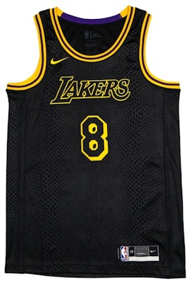 Nike Los Angeles Lakers Kobe Bryant Black Mamba City Edition Swingman Jersey Black/Gold (2020) Order Nike Los Angeles Lakers Kobe Bryant Black Mamba City Edition Swingman Jersey Black/Gold (2020)