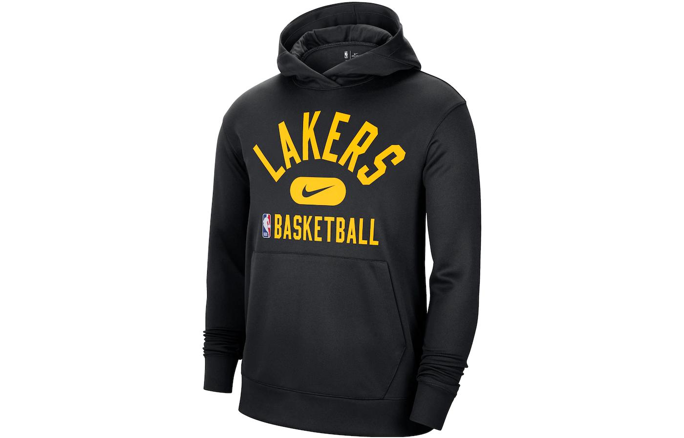 Nike Los Angeles Lakers Logo Hoodie Black 2021-2022 Season Pullover DB0904-010 圖 2