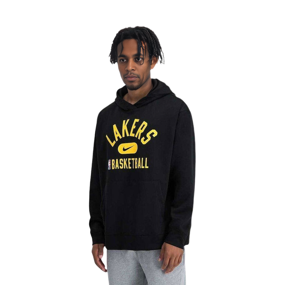 Nike Los Angeles Lakers Logo Hoodie Black 2021-2022 Season Pullover DB0904-010 圖 4