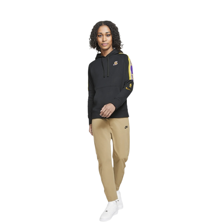 Lookbook Nike Los Angeles Lakers Pullover Sweatshirt Black Casual Sportswear CJ7133-010