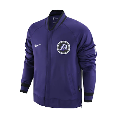 Nike Los Angeles Lakers Purple Quick-Dry Raglan Sleeve Zip Jacket DR2201