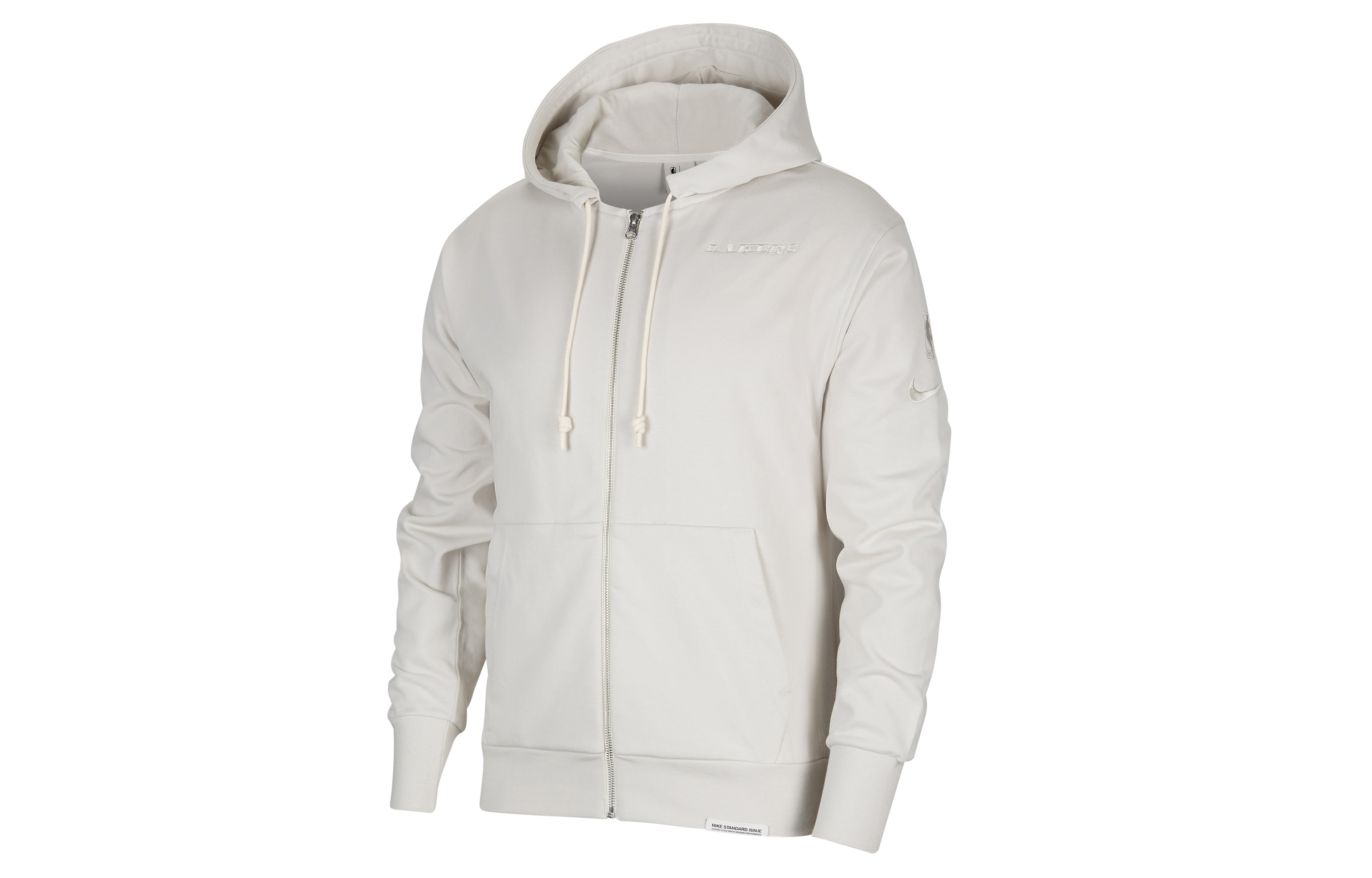 Nike Los Angeles Lakers Zip-Up Hoodie Jacket Light Bone Color CN3159-072