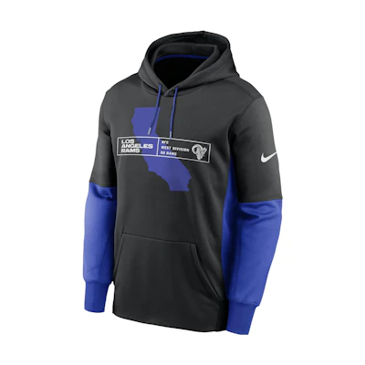 Nike Los Angeles Rams Color Block Logo Hoodie Black () 011S01UE95-05K