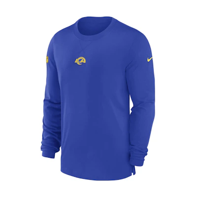 Nike Los Angeles Rams Sideline Dri-FIT NFL Long-Sleeve Crewneck Sweatshirt Blue 00MB4NP95-0BT