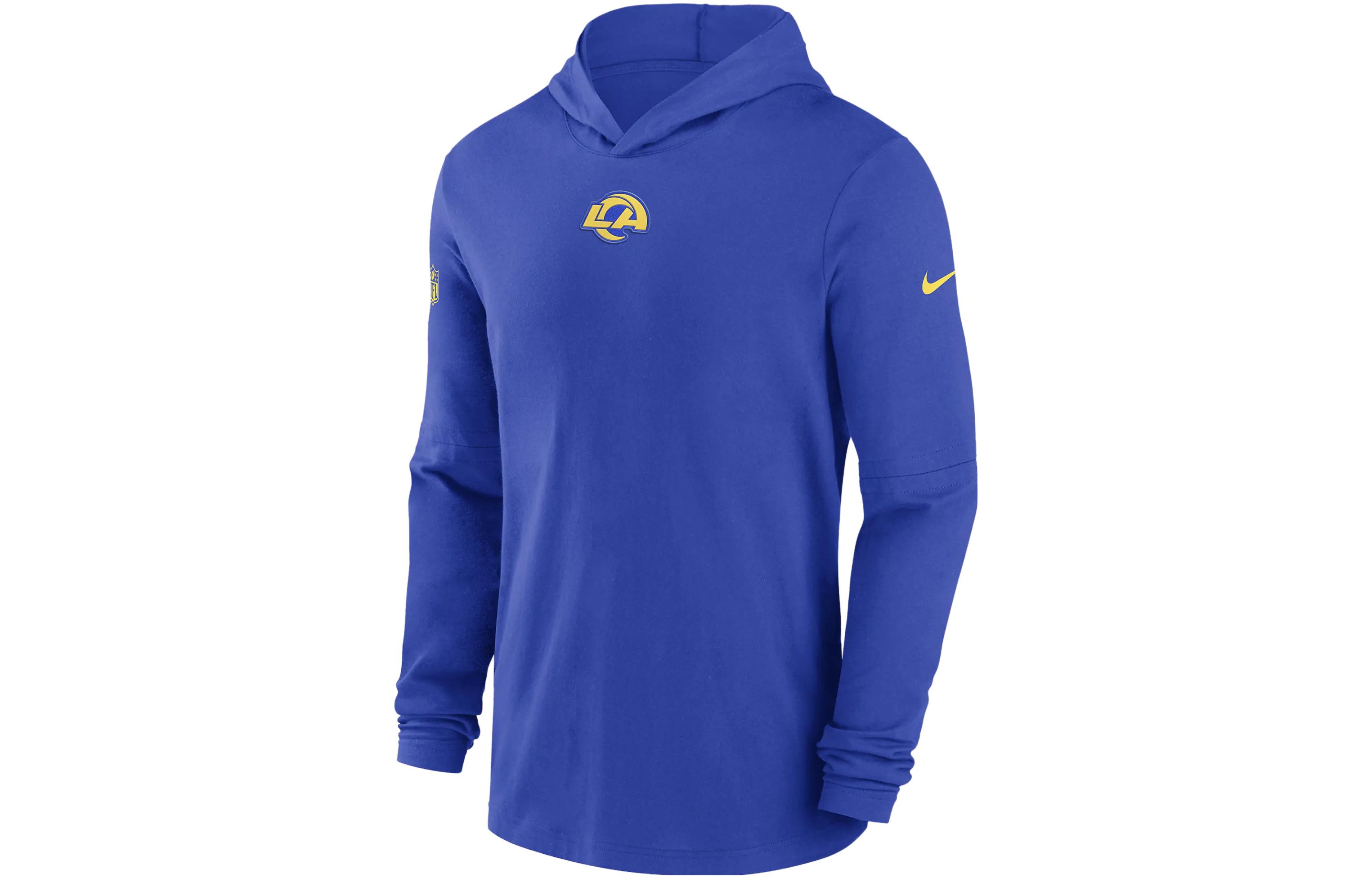 Nike Los Angeles Rams Sideline Logo Hoodie Royal Blue 00MQ4NP95-PKB