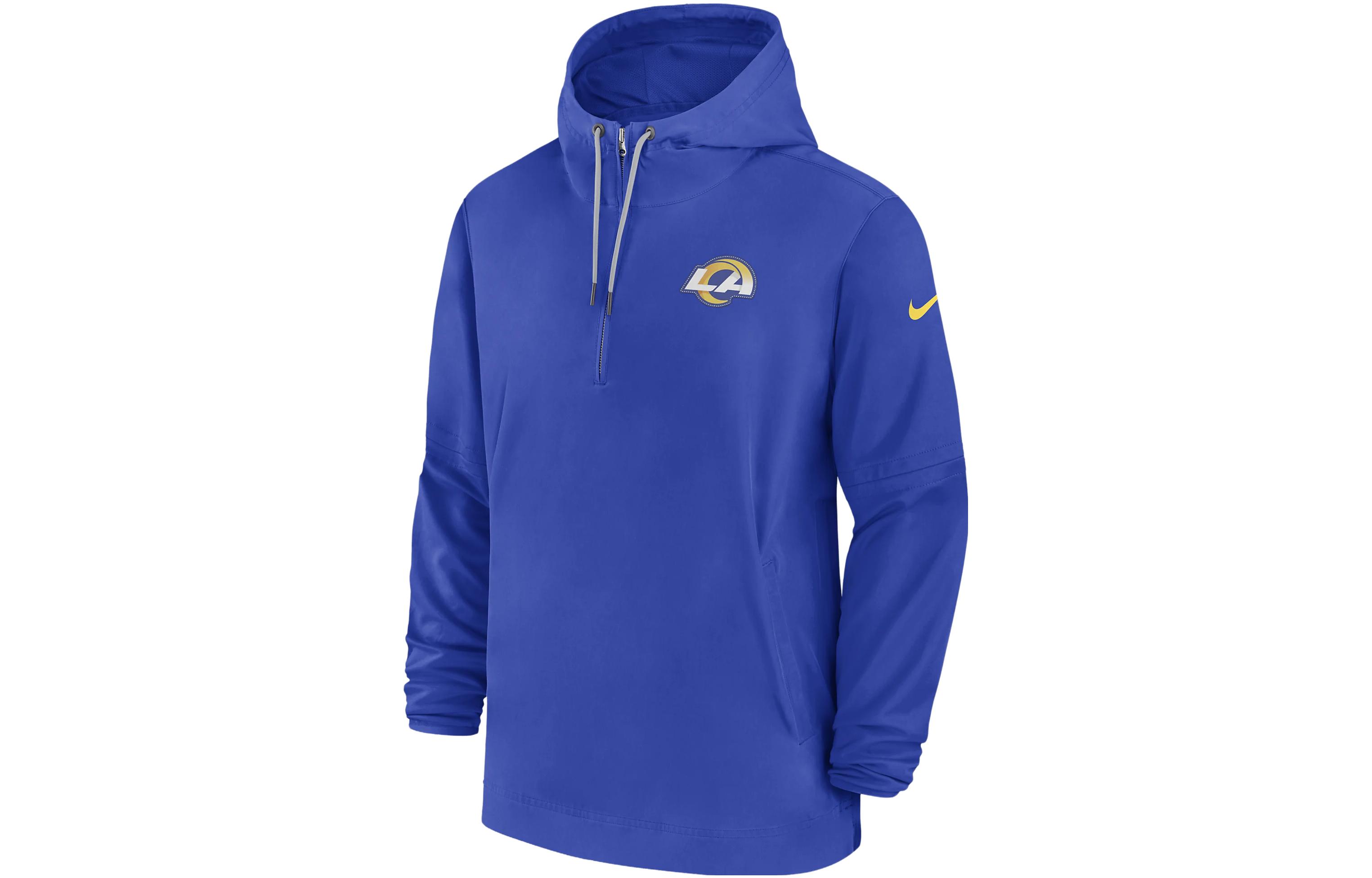 Nike Los Angeles Rams Sideline Logo Pullover Hoodie Jacket Men’s Blue 00MI4NP95-EU6