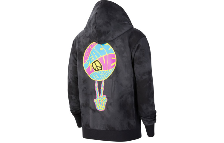 Lookbook Nike Love and Peace Fleece Hoodie Hitam Pria - Hadiah Sempurna CU3618-010