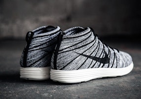 耐吉 Lunar Flyknit Chukka 黑白帆布 灰色 Order 耐吉 Lunar Flyknit Chukka 黑白帆布 灰色