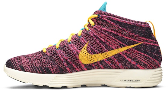 耐吉 Lunar Flyknit Chukka 大紫 雷射橙色 高幫跑步鞋 男款 橙色 Lookbook 耐吉 Lunar Flyknit Chukka 大紫 雷射橙色 高幫跑步鞋 男款 橙色