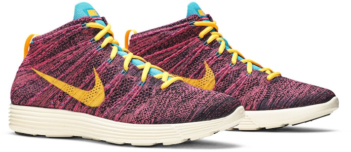 耐吉 Lunar Flyknit Chukka 大紫 雷射橙色 高幫跑步鞋 男款 橙色 Cheap 耐吉 Lunar Flyknit Chukka 大紫 雷射橙色 高幫跑步鞋 男款 橙色