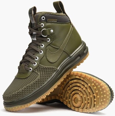 Nike Lunar Force 1 Duck Boot 'Olive' Pria Wanita Sneakers Olahraga 805899-201 Details for Nike Lunar Force 1 Duck Boot 'Olive' Pria Wanita Sneakers Olahraga 805899-201