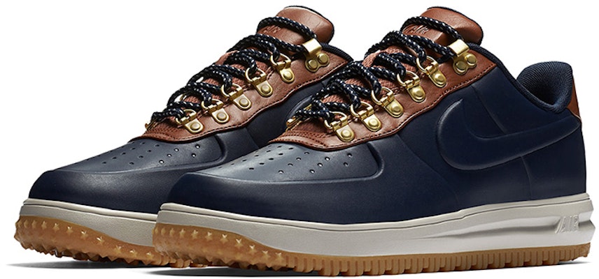 Nike Lunar Force 1 Duckboot Low 'Obsidian' Lelaki AA1125-400 Lookbook Nike Lunar Force 1 Duckboot Low 'Obsidian' Lelaki AA1125-400