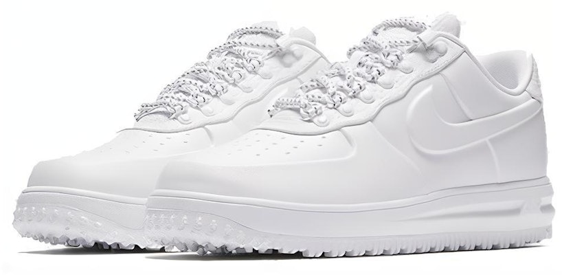 Nike Lunar Force 1 Duckboot Low 'Triple White' AA1124-100 Lookbook Nike Lunar Force 1 Duckboot Low 'Triple White' AA1124-100