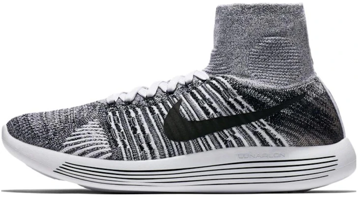 Nike LunarEpic Flyknit Oreo 舒適百搭 防滑耐磨 高幫 跑步鞋 男款 灰白 Buy Nike LunarEpic Flyknit Oreo 舒適百搭 防滑耐磨 高幫 跑步鞋 男款 灰白