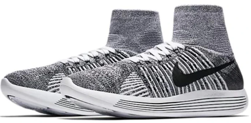 Nike LunarEpic Flyknit Oreo 舒適百搭 防滑耐磨 高幫 跑步鞋 男款 灰白 Order Nike LunarEpic Flyknit Oreo 舒適百搭 防滑耐磨 高幫 跑步鞋 男款 灰白